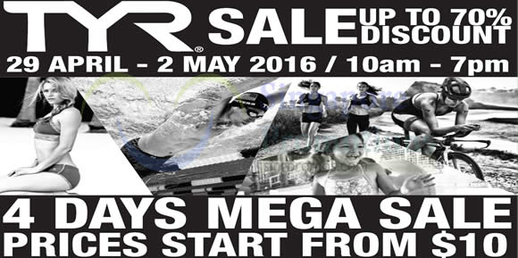 Featured image for TYR Sale Up To 70% Off from 29 Apr - 2 May 2016