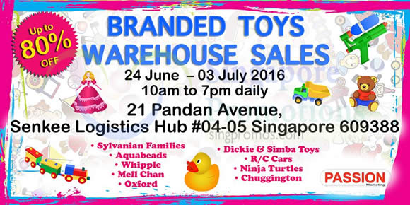 Featured image for Branded Toys Warehouse Sale (Sylvanian Families, Chuggington & More) from 24 Jun - 3 Jul 2016
