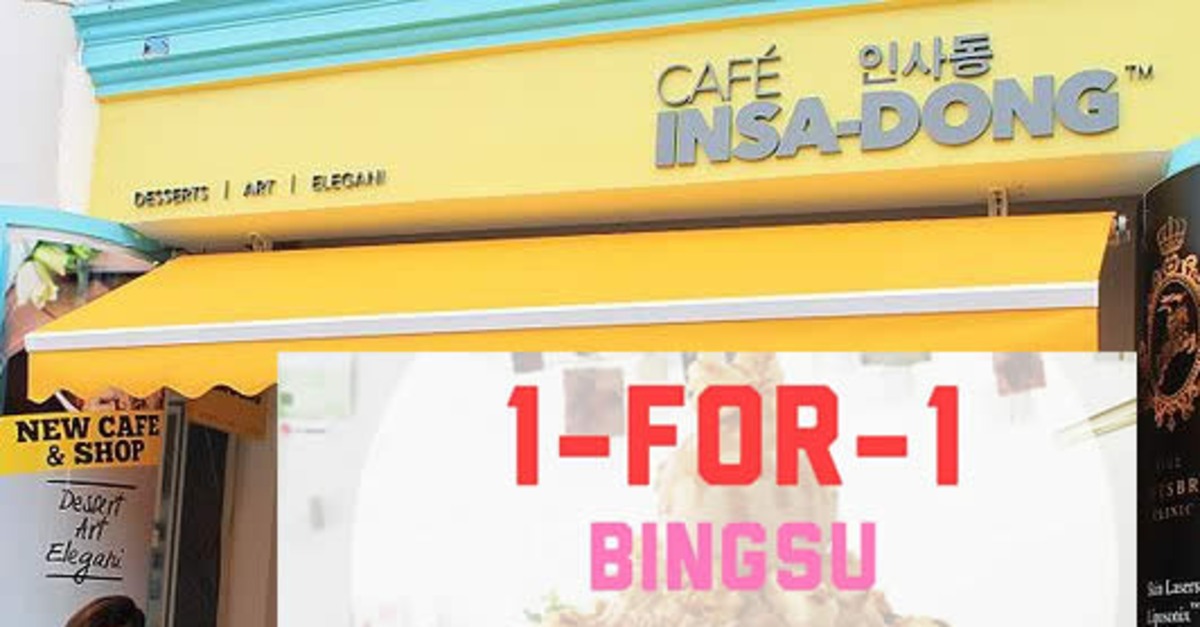 Featured image for Cafe Insadong 1-for-1 Bingsu & All Menu Items from 3 - 5 May 2016