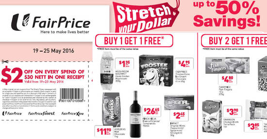 Fairprice 1for1 Feat 19 May 2016 Fairprice 1for1 Feat 19 May 2016