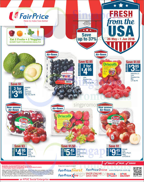 Fairprice USA Fruits 26 May 2016