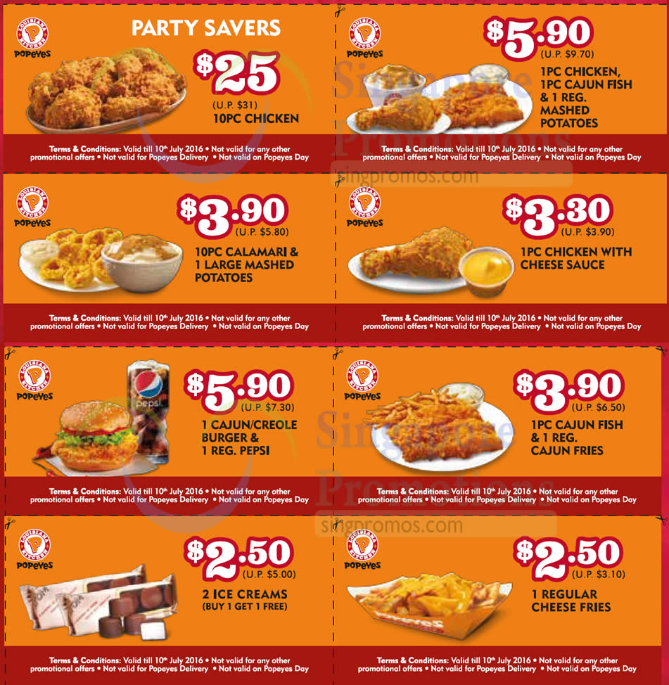 Printable Coupons For Popeyes