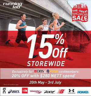 Featured image for (EXPIRED) Running Lab 15% Off Storewide GSS Sale from 20 May – 3 Jul 2016