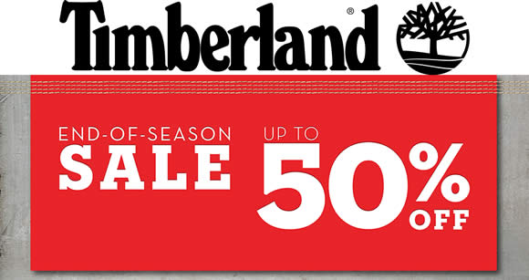 Featured image for Timberland Up to 50% Off End Of Season Sale from 12 May 2016