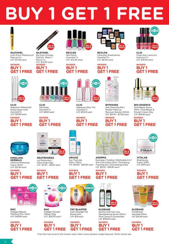 1-for-1 Offers Page 2