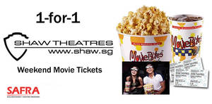 Featured image for (EXPIRED) 1-for-1 Shaw Theatres Weekend Movie Tickets for SAFRA members from 6 Jan – 31 Mar 2024