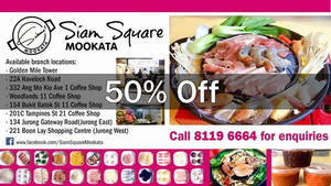 Featured image for (EXPIRED) Siam Square Mookata 50% Off Total Bill at All 9 Outlets on 15 Jun 2016