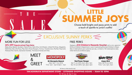 Takashimaya Childrens Sale Feat 10 Jun 2016 Takashimaya Childrens Sale Feat 10 Jun 2016