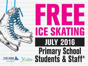 Featured image for (EXPIRED) The Rink Free Ice Skating Admission For Primary Students & Staff from 1 – 31 Jul 2016