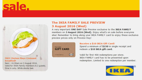 IKEA Family Sale Feat 27 Jul 2016 IKEA Family Sale Feat 27 Jul 2016