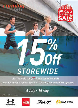 Featured image for (EXPIRED) Running Lab 15% Off Storewide GSS Sale from 4 Jul – 14 Aug 2016
