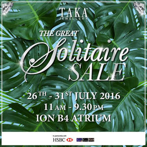 Featured image for (EXPIRED) TAKA Jewellery: The Great Solitaire Sale at ION Orchard from 26 – 31 Jul 2016