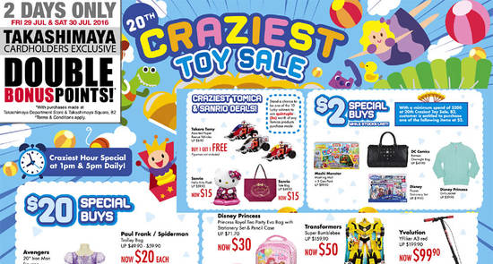 Takashimaya Craziest Toy Feat 29 Jul 2016 Takashimaya Craziest Toy Feat 29 Jul 2016