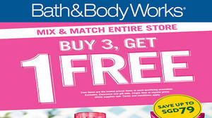 Featured image for (EXPIRED) Bath & Body Works: Buy 3 Get 1 Free Storewide from 18 – 21 Aug 2016