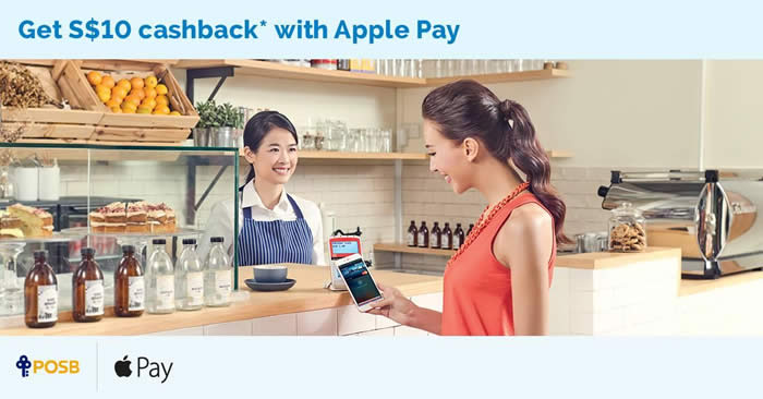 Featured image for DBS/POSB: $10 Cashback for New Apple Pay Users from 30 Aug - 31 Oct 2016