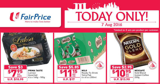 FairPrice 1Day Only Feat 7 Aug 2016 FairPrice 1Day Only Feat 7 Aug 2016