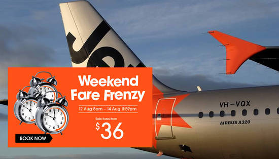 Jetstar Fare Frenzy 12 Aug 2016 Jetstar Fare Frenzy 12 Aug 2016