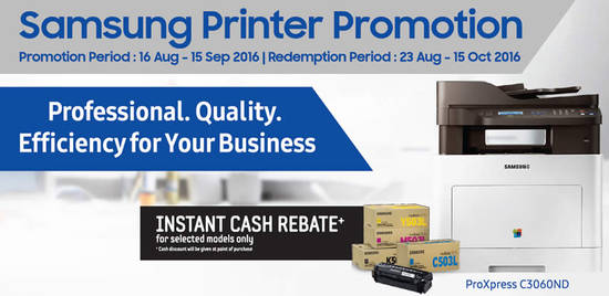 Samsung Printer Promotion Feat 17 Aug 2016 Samsung Printer Promotion Feat 17 Aug 2016