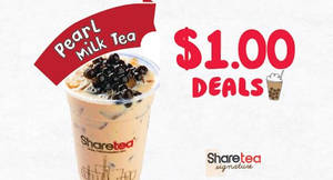 Featured image for (EXPIRED) Sharetea: S$1 Selected Drinks (worth S$2.90) for UOB Cardmembers from 22 – 26 Aug 2016