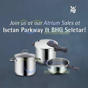 Featured image for (EXPIRED) WMF: Atrium Sales at Isetan Katong & Seletar Mall from 22 – 28 Aug 2016