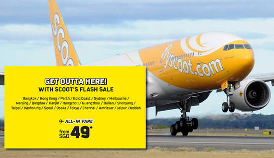 Scoot Flash Sale 8 Sep 2016 Scoot Flash Sale 8 Sep 2016