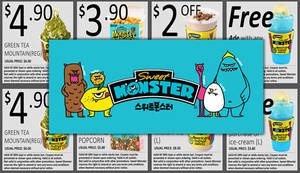 Featured image for (EXPIRED) Sweet Monster: Coupon Deals (Save up to $3.80) from 19 – 30 Sep 2016