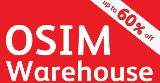 Featured image for OSIM: Up to 60% off warehouse sale from 25 - 27 Aug 2017