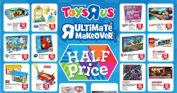 Featured image for Toys "R" Us: Grand Opening at VivoCity w/ Half-Price Savings, Meet-n-Greet & More from 2 - 7 Nov 2016