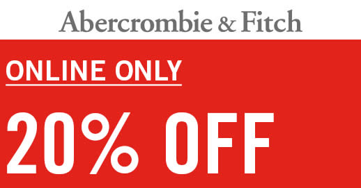 Featured image for Abercrombie & Fitch offers 20% off $175 spend with free shipping online for one-day on 11 Nov 2016