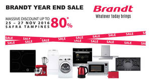 Featured image for (EXPIRED) Brandt Year End Sale from 25 – 27 Nov 2016