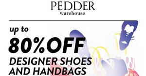 Featured image for (EXPIRED) Pedder’s warehouse sale offers up to 80% off at Raffles City Convention Centre from 19 – 20 Nov 2016