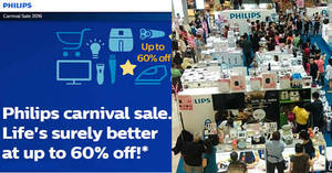 Featured image for (EXPIRED) Philips Carnival Sale is back this November w/ discounts of up to 60% off from 18 – 20 Nov 2016