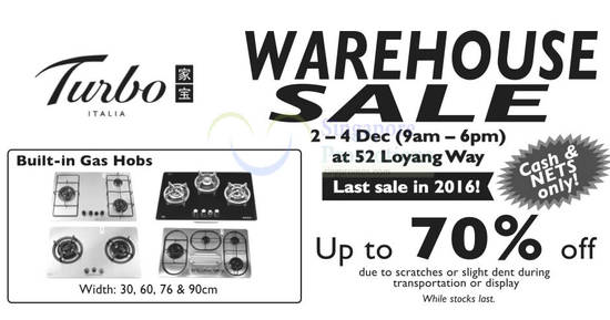 Turbos warehouse sale feat 28 Nov 2016 Turbos warehouse sale feat 28 Nov 2016