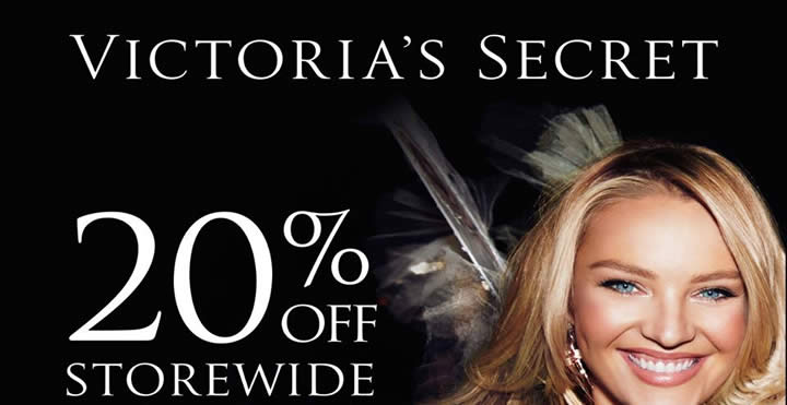 Featured image for Enjoy 20% off storewide at Victoria's Secret for UOB cardmembers from 3 - 5 Nov 2016