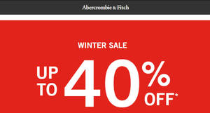 Featured image for (EXPIRED) Abercrombie & Fitch has started their winter sale from 21 Dec 2016
