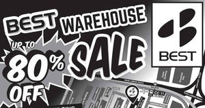 Featured image for (EXPIRED) BEST Denki warehouse sale returns with discounts of up to 80% off from 7 – 13 Dec 2016