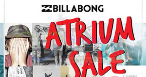 Featured image for (EXPIRED) Billabong up to 70% off sale at Nex from 24 – 30 Mar 2017