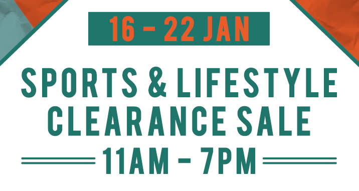 Featured image for Branded Sports & Lifestyle Clearance Sale - Everything below $10 from 16 - 22 Jan 2017