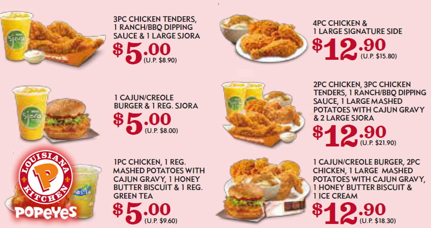 Featured image for Popeyes new dine-in & takeaway discount coupon deals valid from 3 Jan - 13 Feb 2017