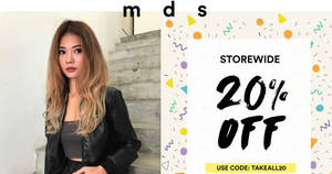 Featured image for (EXPIRED) MDS Collections offers 20% off storewide from 20 – 23 Feb 2017