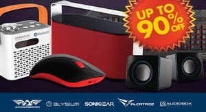 Featured image for (EXPIRED) Sonicgear warehouse sale offers discounts of up to 90% off from 19 – 21 Apr 2017