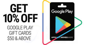 Featured image for (EXPIRED) Cheers & Fairprice Xpress: 10% OFF Google Play gift cards! From 6 – 12 Feb 2018