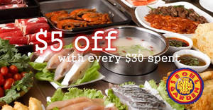 Featured image for (EXPIRED) Seoul Garden: $5 off with every $30 spent coupon! Valid from 28 Jun – 31 Jul 2017