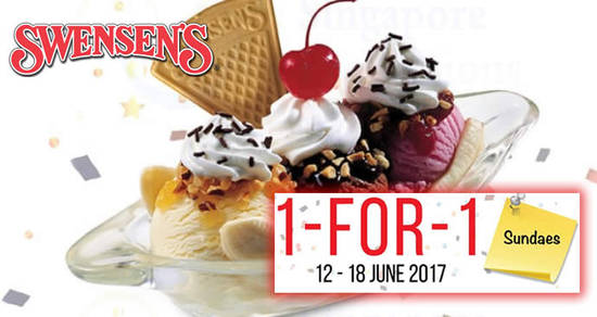 Swensens 1for1 Sundaes feat 2 Jun 2017 Swensens 1for1 Sundaes feat 2 Jun 2017
