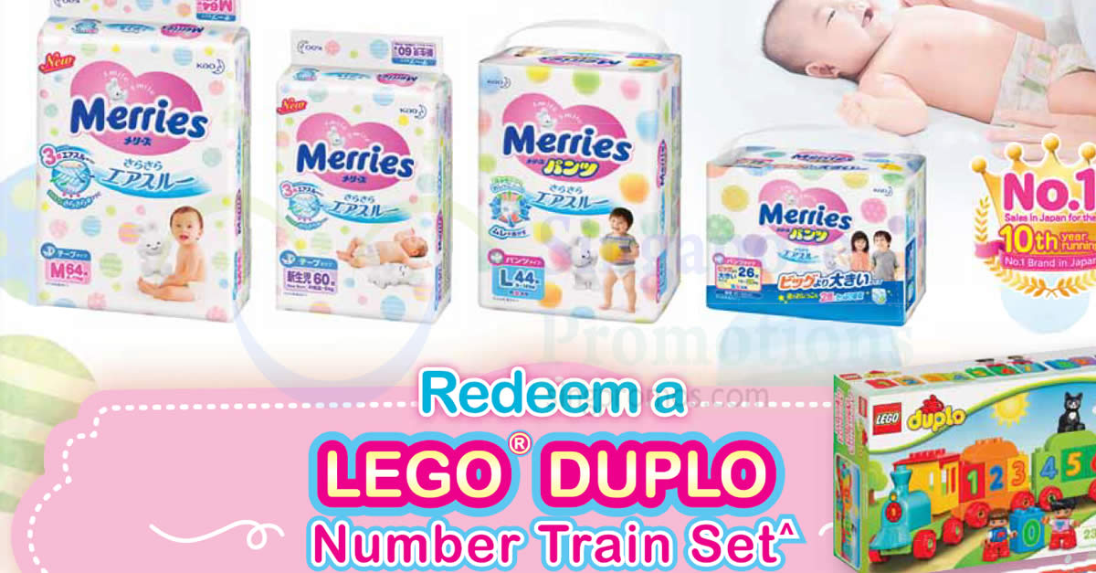 Featured image for Merries x LEGO Duplo Number Train Set Promotion at FairPrice! From 1 - 31 Aug 2017