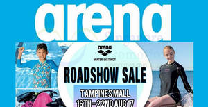 Featured image for (EXPIRED) arena roadshow sale at Tampines Mall from 16 – 22 Aug 2017