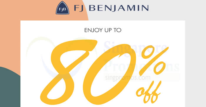 Featured image for FJ Benjamin up to 80% off luxury & lifestyle labels sale from 29 - 30 Sep 2017
