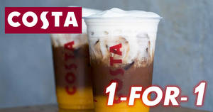 Featured image for (EXPIRED) Costa Coffee: 1-FOR-1 Mango Passionfruit Muddy Espresso at ALL outlets from 20 Oct 2017