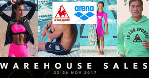 Featured image for (EXPIRED) Arena’s & Le Coq Sportif warehouse sale! From 23 – 26 Nov 2017