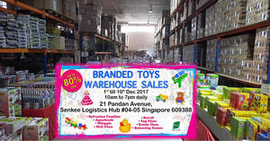 Featured image for (EXPIRED) Up to 80% OFF branded toys warehouse sale (Sylvanian Families, Chuggington & more)! From 1 – 10 Dec 2017